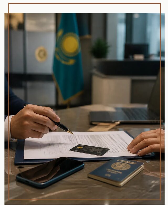 Открытие счета и банковской карты в Казахстане в Мирном